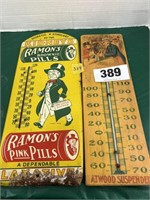 Atwood Suspender Advertising Thermometer