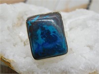 STERLING SILVER SHATTUCKITE RING SIZE 8 ROCK STONE