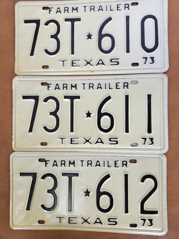 Farm Trailer License Plates (3)