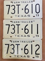 Farm Trailer License Plates (3)