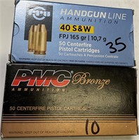 45 QTY 40 S&W AMMO PMC HANDGUN LINE