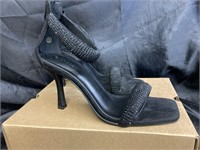 SIZE 9 BLACK SHIMMERY HEELS