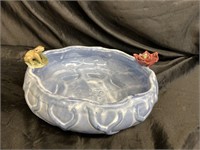 POTTERY GARDEN PLANTER / BIRD BATH /  APPROX:  7"