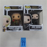 TWO (2) Game of Thrones  Funko Pop!