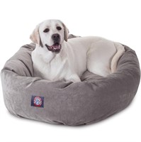 Majestic Pet 24 Inch Micro Velvet Calming Dog Bed