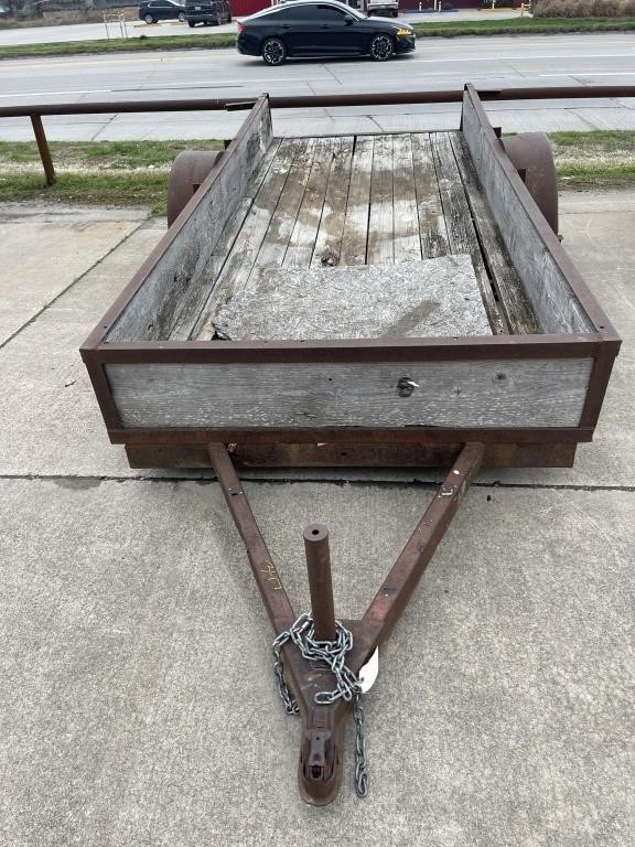 Bumper pull single axle trailer 5'x12'