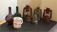Vintage lanterns includes a DIetz #50