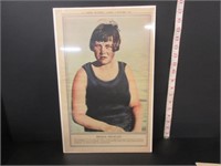 1930 LE PRESSE MONTREAL SPORTS PEGGY DUNCAN POSTER