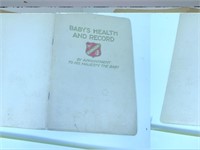 PRICE'S DAIRY, KINGSTON, BABY'S HEALTH RECORD 1923
