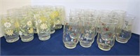 Drinking Glasses, vintage patterns