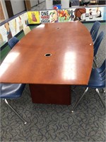 Solid Wood Conference Table  Approx 8' x 5'