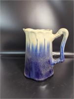 Porcelain blue crackle pitcher
