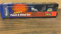 Pittsburgh Jumbo Punch & Chisel Set 14 piece New