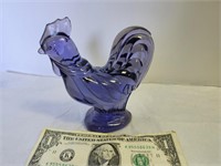 Fenton Purple Glass Rooster