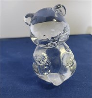 Fenton Clear Glass Teddy Bear
