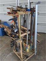 Large Assortment of Woodworking Clamps