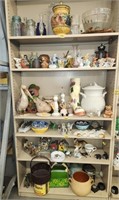 Asmt of Jars, Glassware, Figures, Decor Items