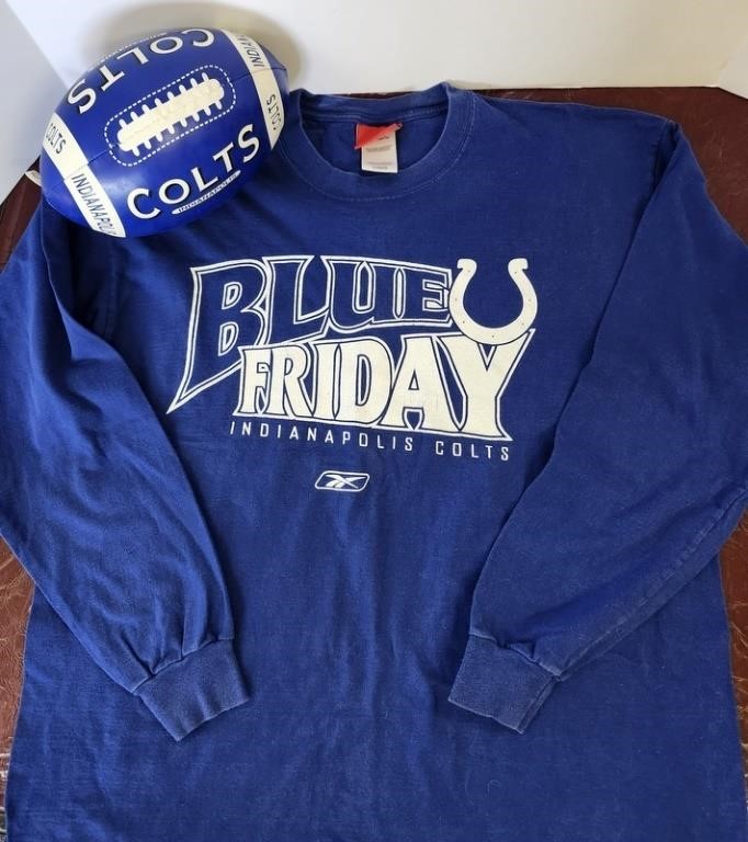 Colts Blue Friday T-Shirt LS, Large