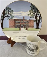 New Palestine High School plate, cup