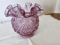 Fenton Cranberry / Purple vase