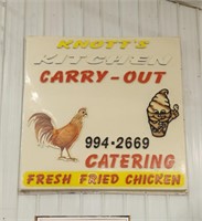 Knott's Kitchen Carry Out Sign,