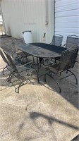 Outdoor Table with 6 Chairs