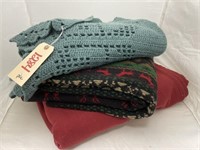 Afghan Blanket, Christmas Blanket & Red Blanket