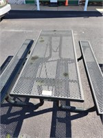 Outdoor Metal 6' Picnic Table,
