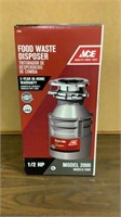 ACE Food Waste Disposer New in Box 1/2 HP