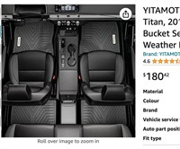 Floor Mats Compatible with 2017-2021 Nissan Titan