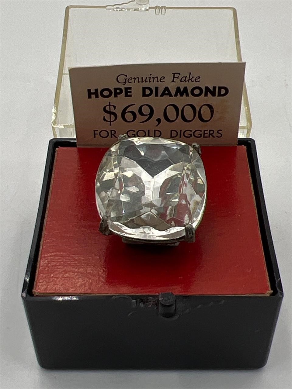 Genuine fake hope diamond for gold diggers