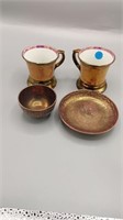 4pcs copper luster ware