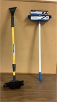 Sweepmate broom and extendable ice scraper