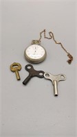 Vintage Elgin timer &keys