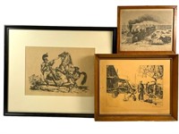 Lionel Barrymore Etching & More