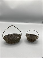 Vintage mini baskets