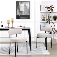 $198 Light Grey Dining Chairs Set of 2