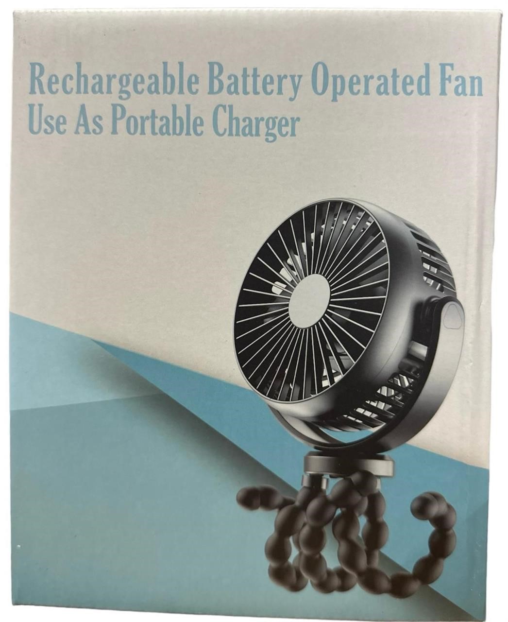 2PK Stroller Fan Portable USB Battery