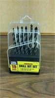 Tool shop, 19 piece drillbit, set new