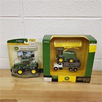 2 New John Deere 1:64 Scale Die-Cast Tractors