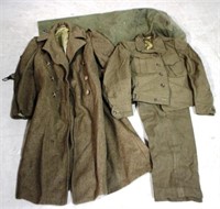 Military Trench Coat & Uniform w/ bag