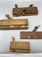Antique wood moulding planes