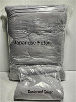 Japanese Futon with Dust Cover Gray Unknown Size