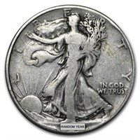 $50 (bulk) 90% Silver Walking Liberty Half Dollars