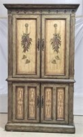 Paint decorated cabinet, 83 s 45 x 27