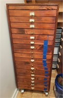 Vintage Wooden File Organizer