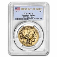 2023 1 Oz Gold Buffalo Ms-70 Pcgs First Day Issue