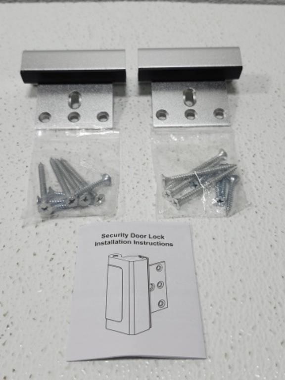 Security door lock set of 2