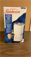 Sunbeam ice cream and yogurt maker