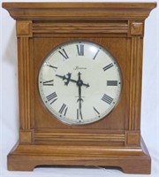 Loricron Oak Mantel Mission Style Mantel Clock